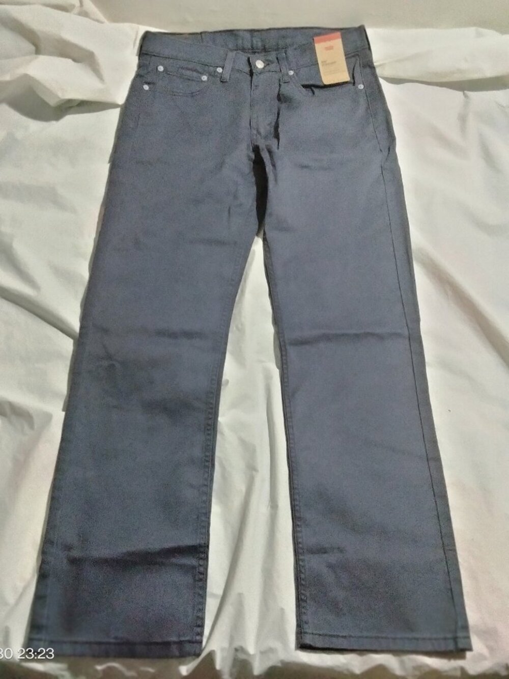 Levi's 514 Straight Fit Mens Pants 32x32 Slate Blue Stretch Cotton NWT